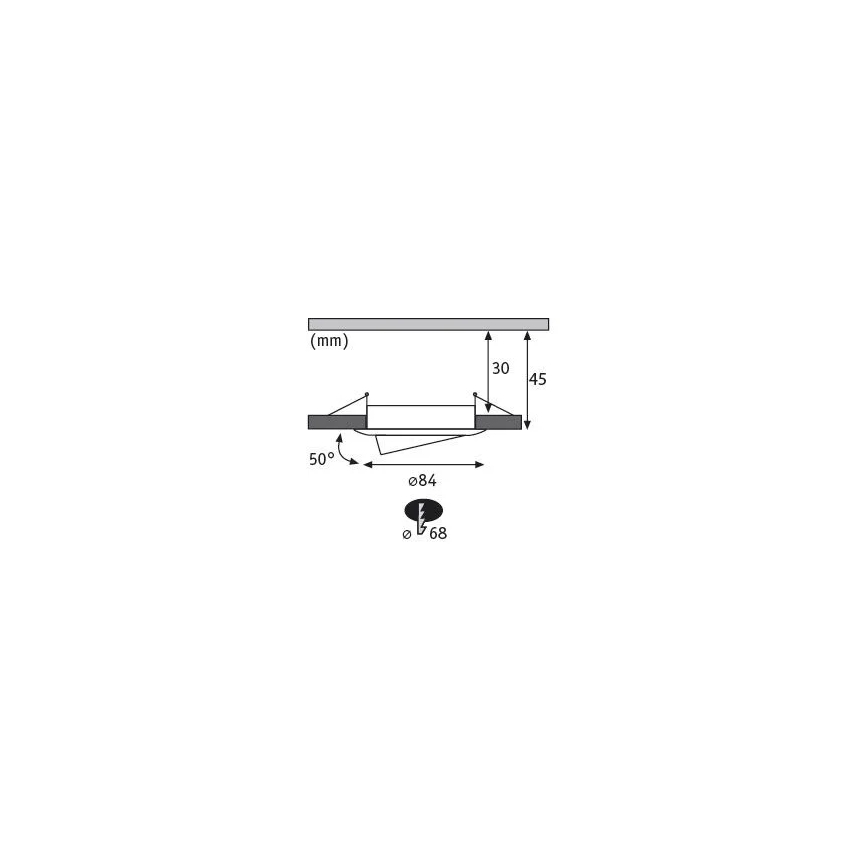 Paulmann 93485 - SET 3xLED/6W IP23 Dimbare en hangende badkamer verlichting NOVA 230V