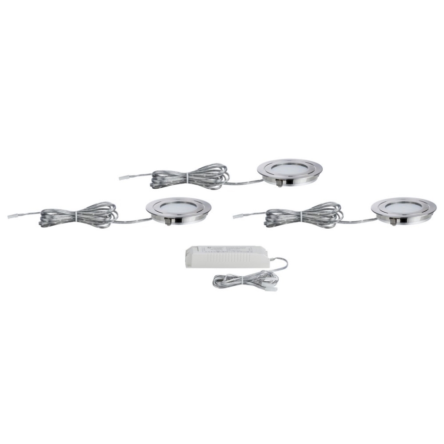 Paulmann 93570 - SET 3xLED/5,3W Dimbare inbouwspot MICRO LINE 230V