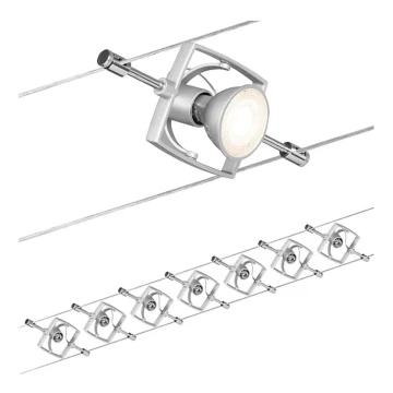 Paulmann 94152 - SET 7xGU5,3/10W Spot voor een stringsysteem MAC 230V chroom