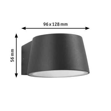 Paulmann 94713 - LED/6W IP44 Wandlamp voor buiten CAPERA 230V