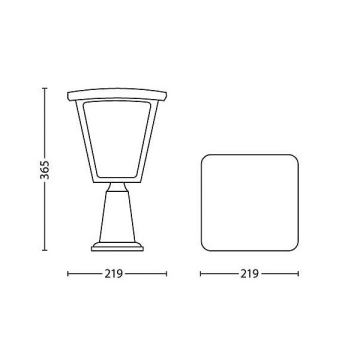 Philips 15482/30/16 - LED Buitenverlichting COTTAGE 1xLED/4,5W/230V IP44