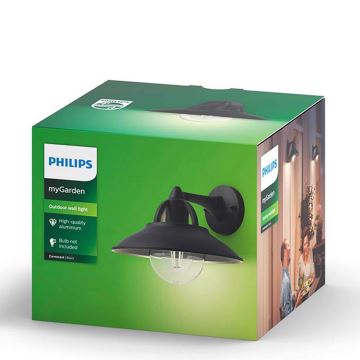 Philips 17381/30/PN - Buiten wandlamp COMORANT 1xE27/42W/230V IP44