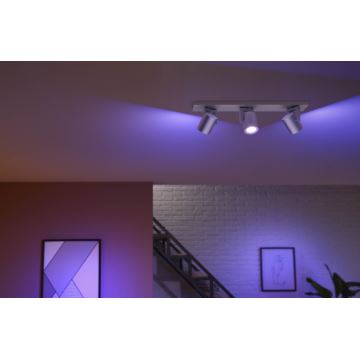 Philips - LED RGBW Dimbare spot Hue ARGENA 3xGU10/5,7W/230V
