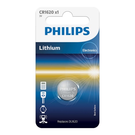 Ploeg roestvrij erectie Philips CR1620/00B - Lithium knoopcel batterij CR1620 MINICELLS 3V |  Lampenmanie