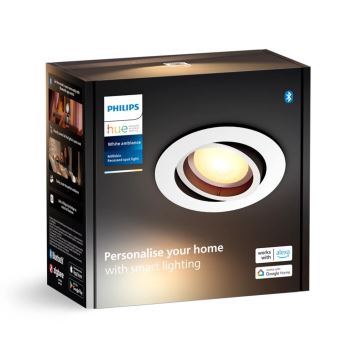 Philips - Dimbare LED hangende plafond verlichting Hue MILLISKIN 1xGU10/4,2W/230V 2200-6500K wit