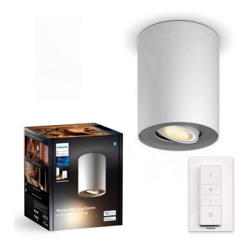 Philips - Dimbare LED Spot Hue PILLAR 1xGU10/4,2W/230V 2200-6500K + afstandsbediening wit