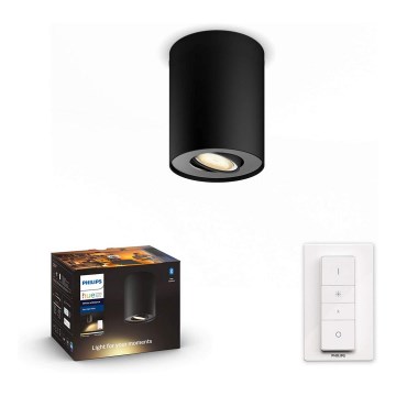 Philips - Dimbare LED Spot Hue PILLAR 1xGU10/5W/230V + afstandsbediening