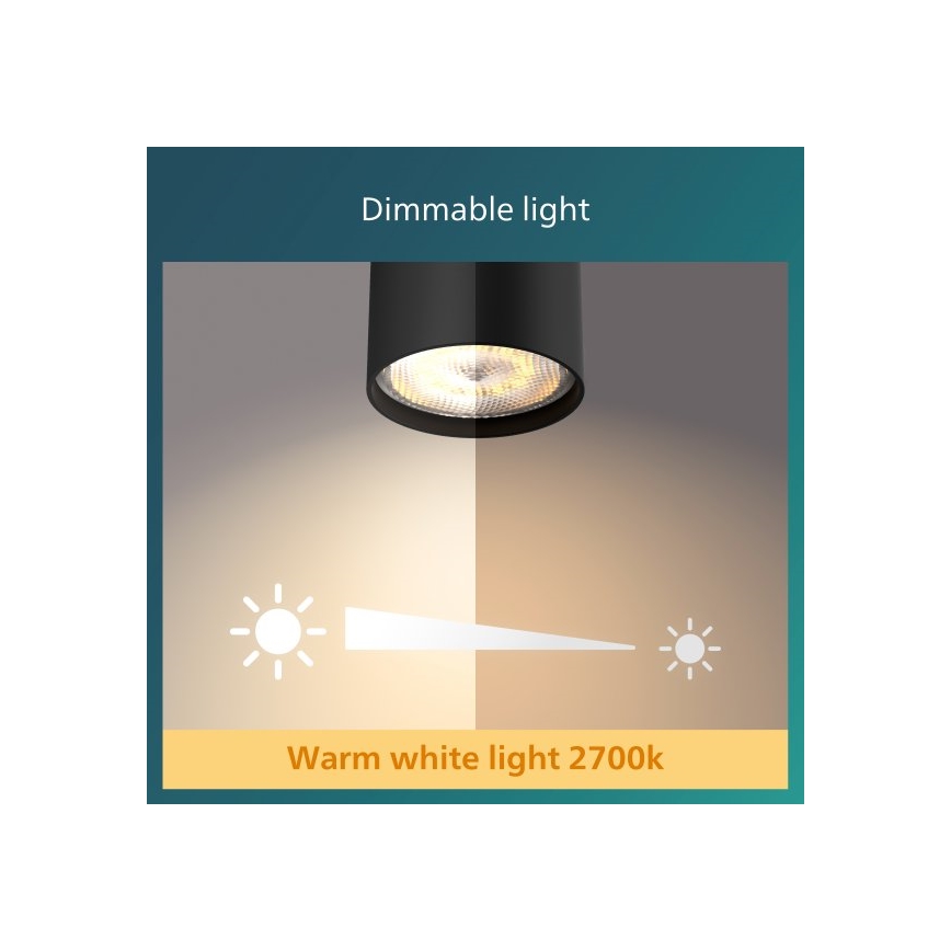 Philips - Dimbare LED Spot 2xLED/4,5W/230V