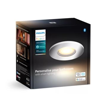 Philips - LED dimbare badkamer inbouwspot Hue ADORE BATHROOM 1xGU10/4,2W/230V 2200-6500K IP44