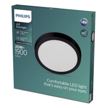 Philips - LED Plafond Lamp LED/20W/230V 2700K zwart