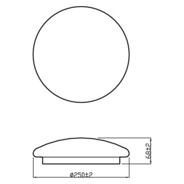 Philips – LED Plafond Lamp MOIRE LED/10W/230V