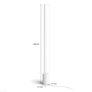 Philips - LED RGBW Dimbare staande lamp Hue SIGNE LED/29W/230V 2000-6500K wit