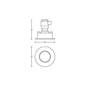 Philips - SET 3x LED dimbare badkamer inbouwspot Hue ADORE BATHROOM 1xGU10/4,2W/230V 2200-6500K IP44