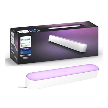 Philips - Verleng set LED RGB Dimbaar tafellamp Hue PLAY LED/6W/230V zwart