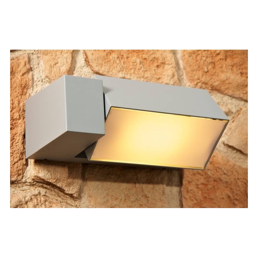 Philips - Wand Lamp voor Buiten BORDER 1xE27/23W/230V IP44 grijs