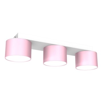 Plafond Lamp DIXIE 3xGX53/11W/230V roze