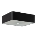 Plafond Lamp LOKKO 5x E27 / 60W / 230V 45 cm zwart