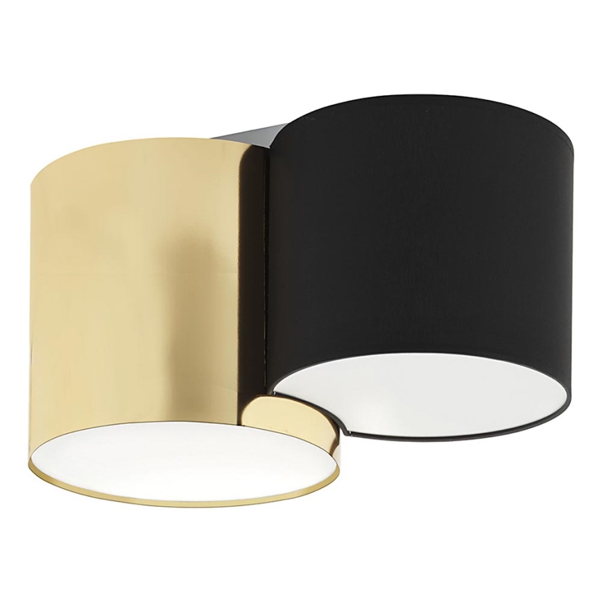 Plafond Lamp MONA 2xE27/15W/230V zwart/goud