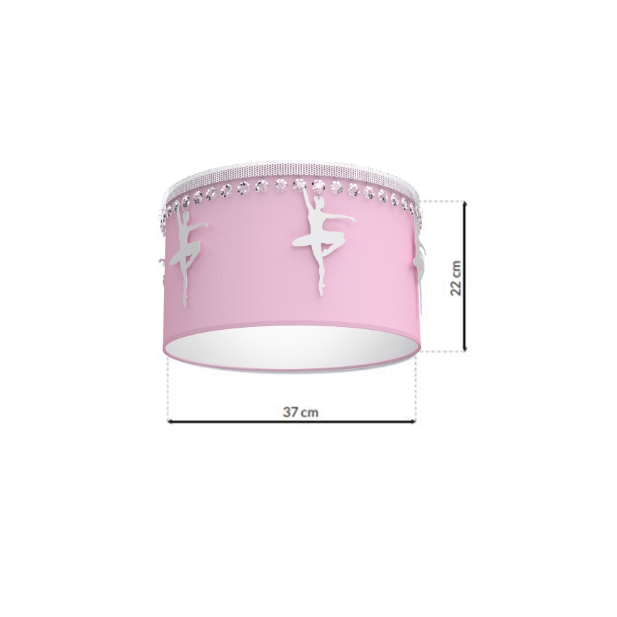 Plafondverlichting voor kinderkamer BALLET 1x E27 / 60W / 230V