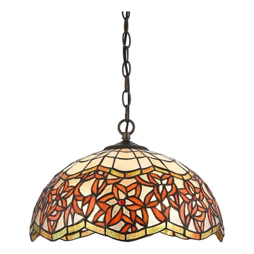 Prezent 232 - Hanglamp aan een ketting TIFFANY 2xE27/60W/230V