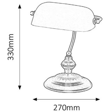 Rabalux - Tafellamp 1xE27/60W/230V