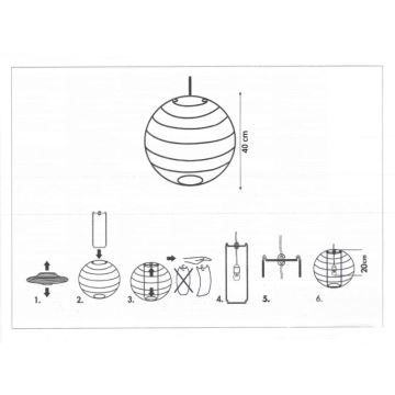 Rabalux - Lampenkap voor kinderlamp E27 diameter 40 cm