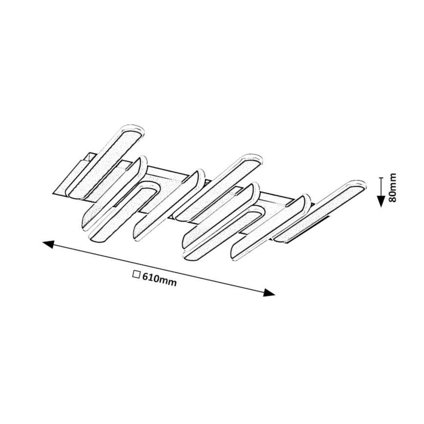 Rabalux - LED Plafondlamp LED/46W/230V 3000/4000K