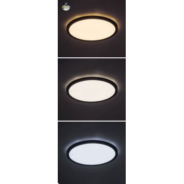 Rabalux - LED Plafondlamp LED/36W/230V 3000/4000/6000K diameter 40 cm zwart