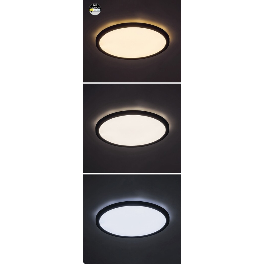 Rabalux - LED Plafondlamp LED/36W/230V 3000/4000/6000K diameter 40 cm zwart