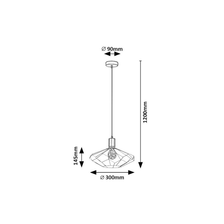 Rabalux - Hanglamp aan een koord 1xE27/40W/230V