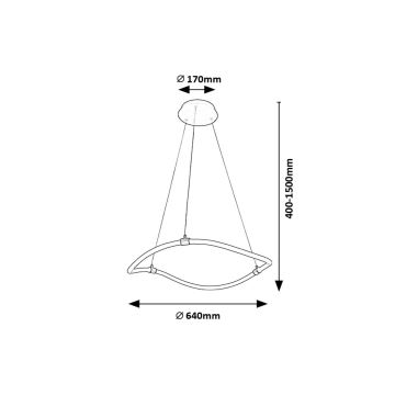 Rabalux - LED Hanglamp aan een koord LED/34W/230V 4000K