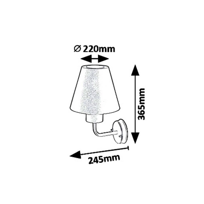 Rabalux 8844 - Buiten wandverlichting FAVARA 1xE27/14W/230V IP44