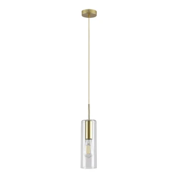 Rabalux - Hanglamp aan een koord 1xE27/40W/230V doorzichtig/goud