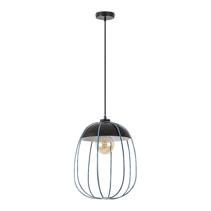 Rabalux - Hanglamp aan een koord 1xE27/60W/230V zwart/blauw