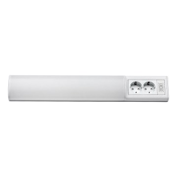Rabalux - LED Onder keukenkast verlichting met 2 stopcontacten LED/10W/230V 4000K 50 cm wit