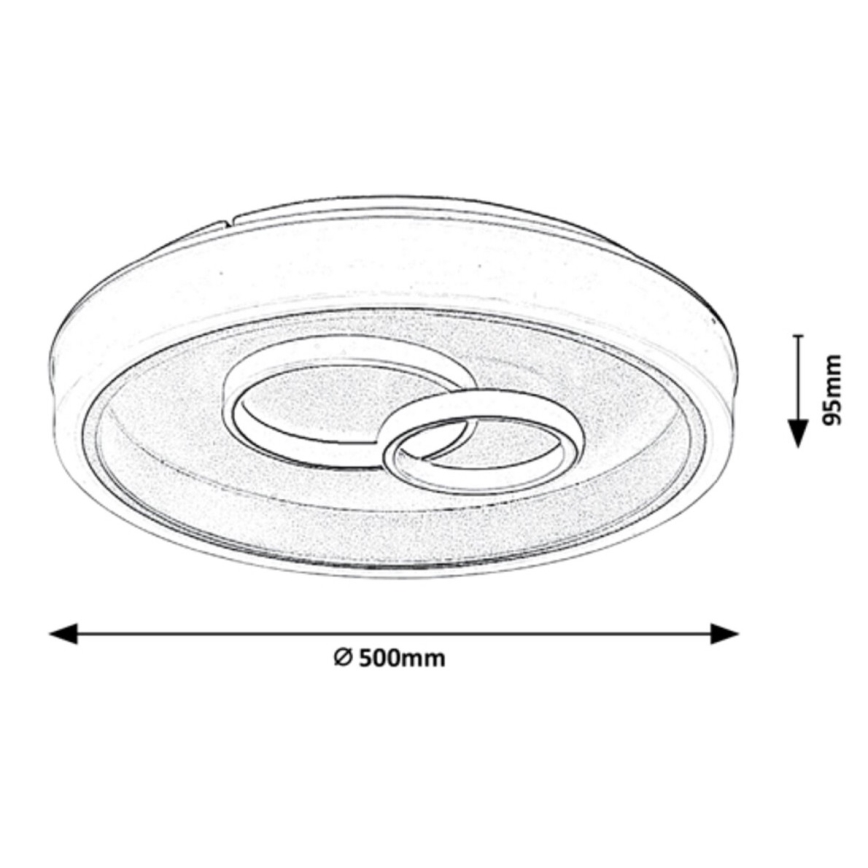 Rabalux - LED Plafond Lamp LED/40W/230V rond