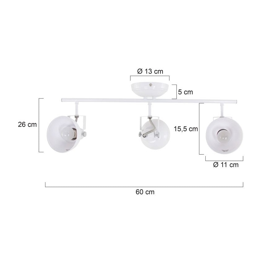 Reality - Spot GINA 3xE14/40W/230V wit