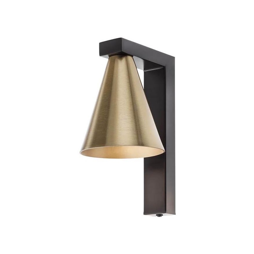 Redo 01-2216 - Wandlamp ZUMA 1xGU10/15W/230V zwart/goud