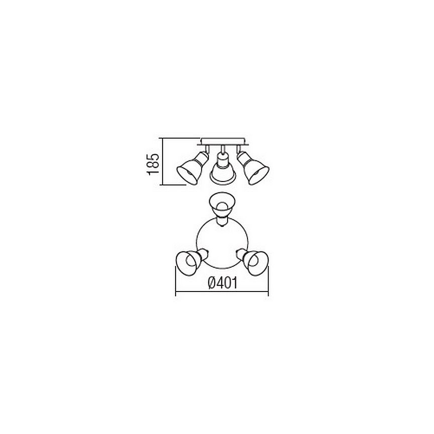 Redo 04-465 - Spot OLAF 3xE14/12W/230V