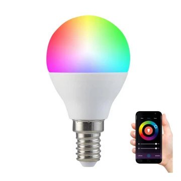 RGB Dimbare LED Lamp G45 E14/5,5W/230V 3000-6500K Wi-fi Tuya