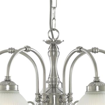 Searchlight - Hanglamp aan een ketting AMERICAN DINER 5xE14/60W/230V chroom