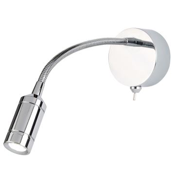 Searchlight - LED Flexibel klein lamp ADJU LED/1W/230V chroom