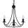 Searchlight - Hanglamp aan een ketting MAYPOLE 3xE14/60W/230V zwart