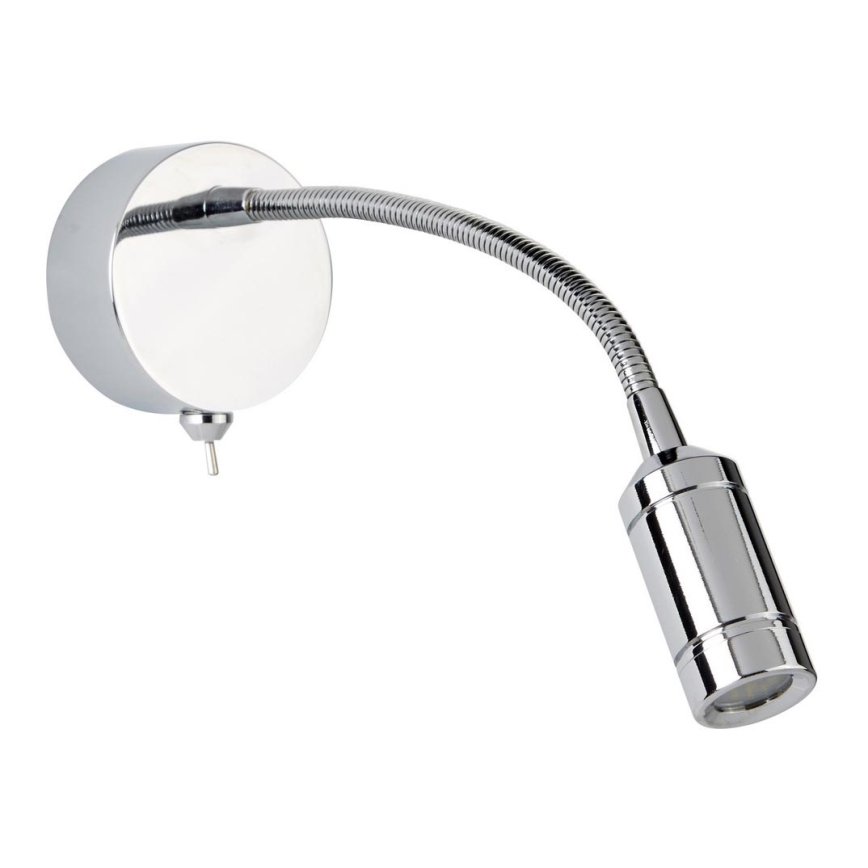 Searchlight - LED Flexibel klein lamp ADJU LED/1W/230V chroom