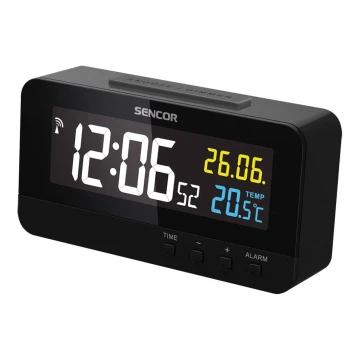 Sencor - Digital clock met alarm en thermometer 230V/1xCR2032