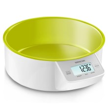 Sencor - Digitale keukenweegschaal 2xAAA wit/groen