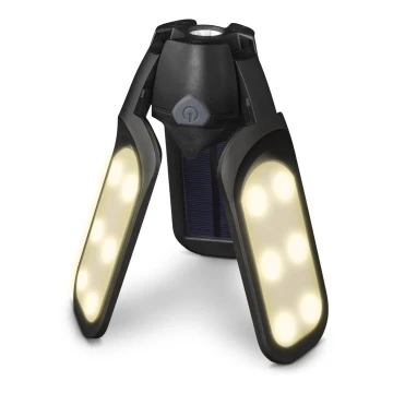 Sencor - LED Oplaadbare campingzaklamp met een zonnepaneel LED/3W/1600 mAh IPX4