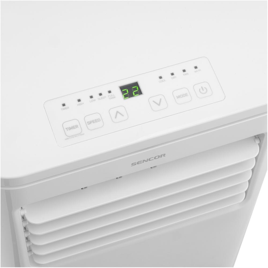 Sencor - Slimme mobiele airco 3in1 inclusief complete accessoires 760W/230V 7000BTU Wi-Fi + afstandsbediening