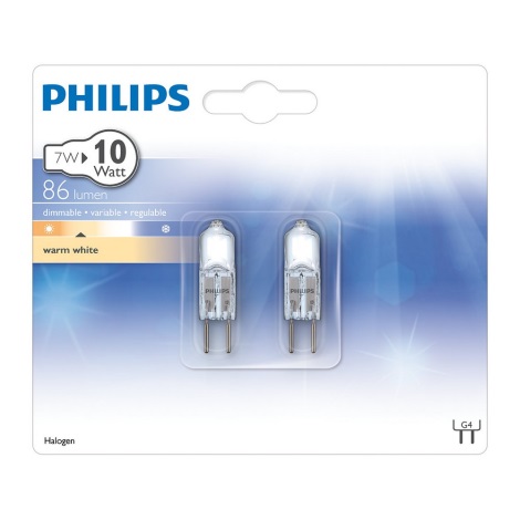 Schuur Leidinggevende Stout SET 2x Halogeenlamp Philips G4/7W/12V | Lampenmanie