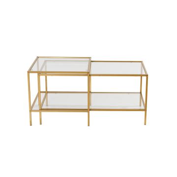 SET 2x Koffie Tafel SEVAY goud